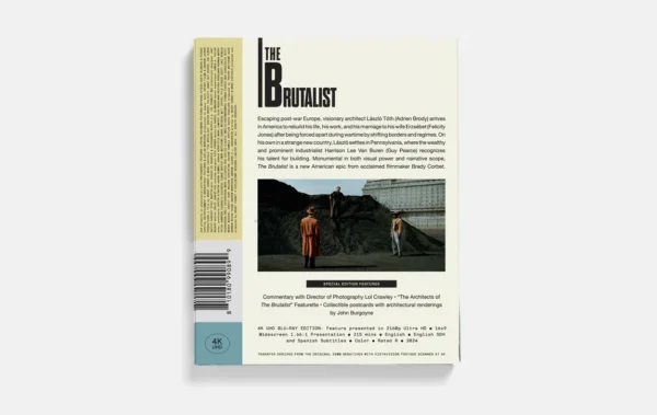 The Brutalist 4K uhd blu-ray