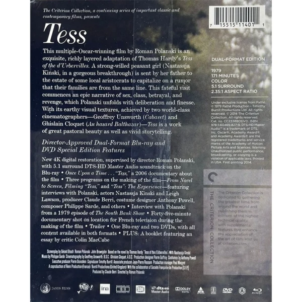 Tess Criterion Collection Out of print Blu-ray UK