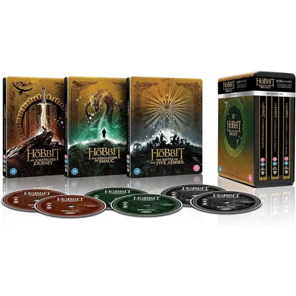 The Hobbit 4K UHD Blu-ray steelbook warner bros exclusives boxset